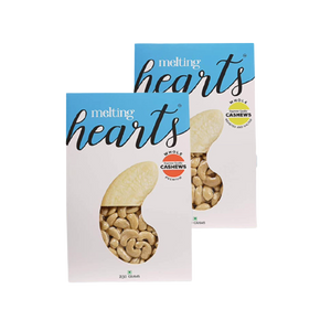 Melting Hearts Cashews Whole Premium 250 g + Cashews Whole Roasted & Salted 250 g Combo Pack